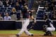 The big finish to Ernesto Mejia's swing.
