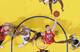 Mike Muscala skies for a rebound against the Golden State Warriors.