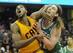 Tristan Thompson battles Kelly Olynyk for a rebound.