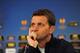 Sherwood at a Europa League press conference prior to Spurs playing Benfica.