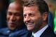 Les Ferdinand and Tim Sherwood had reasons to be cheerful after their team's 3-1 win.