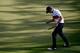 Webb Simpson got fired up when a putt was made at Augusta National.
