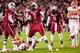 Jadeveon Clowney (No. 7) was a pass-rushing force for the Gamecocks.