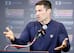 Patriots director of player personnel Nick Caserio (above) notes the defensive tackle, running back and receiver spots are deep in this year's draft.