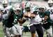 Kenny Hill runs the ball for Southlake Carroll High School