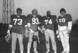 Joe Klecko (73), Marty Lyons (93), Abdul Salaam (74) and Mark Gastineau (99), also known as the New York Jets Sack Exchange.