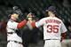 A.J. Pierzynski and Burke Badenhop are both new editions to the Red Sox.