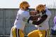 LSU fullback Melvin Jones (left)