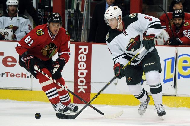 Kane too much for the Wild as he scores twice in the 3rd to lift Chicago to a 5-2 Game 1 victory
