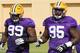 LSU defensive tackles Greg Gilmore (left) and Quentin Thomas (right)