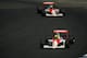 Senna leading Berger—a familiar position for the teammates.