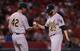 Dan Straily, right, is averaging three runs allowed in about five innings per start.