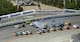 Brad Keselowski lost control of his No. 2 Ford in front of most of the field at Talladega.