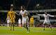 Lamela celebrates scoring against Sheriff in the Europa League.