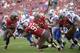The Buffalo Bills' biggest remaining need is offensive line help.