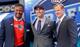The Patriots made Eastern Illinois QB Jimmy Garoppolo (middle) their second-round selection.
