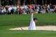 Matt Kuchar celebrates his holed bunker shot to win the RBC Heritage Classic.