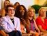 The Mount Rushmore of American women's tennis: Billie Jean King, Serena Williams, Chris Evert and Martina Navratilova at the WTA's 40th anniversary celebration in 2013