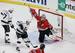 Jeff Carter scored a a hat trick for the Kings.