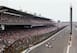 The Indianapolis pit straight grandstand.