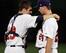 Clarkin, seen here (right) pitching for Team USA at the 2012 U18 Baseball World Championship Final; the lefty had a rough four-inning outing last week, allowing six runs and two homers in four innings.