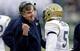 Georgia Tech head coach Paul Johnson and QB Justin Thomas