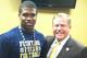Justin Hilliard with Brian Kelly