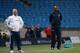 Elite Development Squad boss Patrick Vieira observes his team against Chelsea.