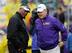 Texas A&M head coach Kevin Sumlin and LSU head coach Les Miles