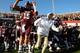 Mississippi State QB Dak Prescott (15) and head coach Dan Mullen