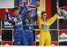 The podium at Mexico's last grand prix to date (1992).