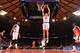 Cole Aldrich dunks at a rare moment when the defense hasn't caught up.