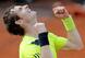 Andy Murray celebrates his fourth-round win at the 2014 French Open.