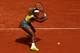 Serena Williams during her second-round match at the 2014 French Open.