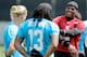 Rookie receiver Kelvin Benjamin and quarterback Cam Newton
