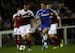 Grant Hall in action against Chelsea in the Capital One Cup last season.
