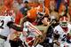 Junior receiver Charone Peake