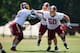 The O-line remains a work in progress.