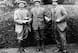 Francis Ouimet (middle) gets congratulated on victory.