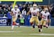 This dynamic 49ers trio of Kaepernick (No. 7), McDonald (No. 89) and Gore (No. 21) look to do big things in Seattle this year.