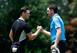 Keegan Bradley had a close-up look at Martin Kaymer's 65s.