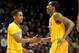 The duo of Deandre Mathieu (left) and Andre Hollins helped Minnesota win the 2014 NIT championship.