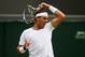Rafael Nadal during opening-round match at the 2013 Championships, Wimbledon.