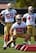 Chris Borland runs an agility drill in camp.