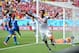 Bryan Ruiz celebrates his winning goal against Italy.