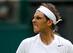 Rafael Nadal reacts to winning a tough second-round match.