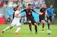 Ozil had the best chance of the first half for Germany.