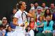 Petra Kvitova fist pumps after a third-round win at Wimbledon.