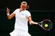 Kvitova hits a powerful forehand in her fourth-round match.