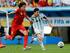 Lionel Messi was under close scrutiny from the Belgian defence all game long.